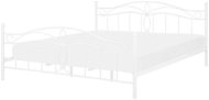 BELIANI zdobená postel ANTLIA 180 × 200 cm, kovová, bílá - Postel