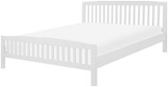 BELIANI postel CASTRES 160 × 200 cm, dřevěná, bílá - Postel