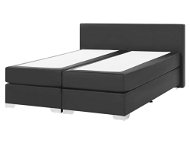 BELIANI postel PRESIDENT 160 × 200, kožená, černá - Postel