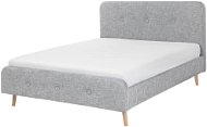 BELIANI postel RENNES 180 × 200 cm, světle šedá - Postel