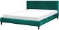 BELIANI postel FITOU 160 × 200 cm, sametová, tmavě zelená - Postel