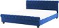 BELIANI postel AVALLON 180 × 200 cm, sametová, modrá - Postel