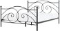 BELIANI postel s rámem DINARD 160 × 200 cm, kovová, černá - Postel