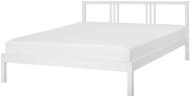 BELIANI postel VANNES 160 × 200 cm, dřevěná, bílá - Postel