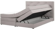 BELIANI postel s uložným prostorem MILORD 160 × 200 cm, světle šedá - Postel
