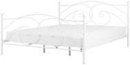 BELIANI postel DINARD 140 × 200 cm, kovová, bílá - Postel