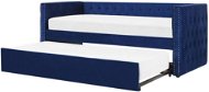 BELIANI postel GASSIN 90 × 200 cm, sametová, modrá - Postel