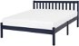 BELIANI postel FLORAC 140 × 200 cm, eko kůže, námořnicky modrá - Postel