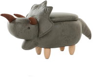 Green BELIANI with storage space TRICERATOPS - Stool