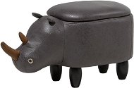 Tmavosivá BELIANI nosorožec RHINO - Stolička