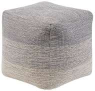 BELIANI puf světle šedý 40 × 40 cm HIRRI - Taburet