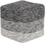 BELIANI puf tmavo sivý 40 × 40 cm HIRRI - Taburetka