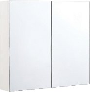 BELIANI zrkadlová 80 × 70 cm bielo strieborná NAVARRA - Kúpeľňová skrinka