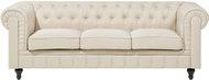 Čalouněná béžová vintage BELIANI CHESTERFIELD - Pohovka