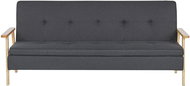Čalouněná rozkládací BELIANI tmavě šedá TJORN - Pohovka