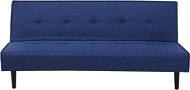 Modrá čalouněná rozkládací BELIANI pro 3 osoby VISBY - Pohovka
