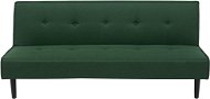 Tmavě zelená čalouněná rozkládací BELIANI pro 3 osoby VISBY - Pohovka