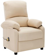 Shumee polohovací krémové textil, 3073861 - Massage Chair