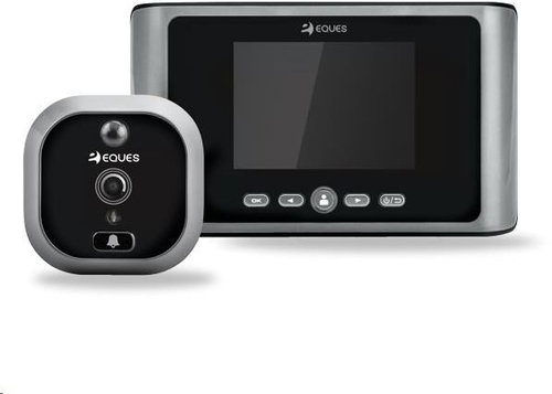 EQUES VEIU GREETER, Grey - Digital Peep Hole Viewer - Main image