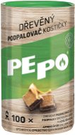 PE-PO dřevěný podpalovač kostičky 100 ks PEFC - Podpalovač
