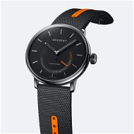 Sequent SuperCharger 2.1 Premium Onyx schwarz mit schwarz/orangem Armband - Smartwatch