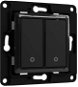 Shelly WS2, 2-button switch, without bezel, black - Switch