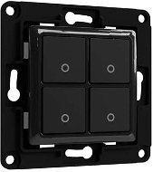 Switch Shelly WS4, 4-button switch, without bezel, black - Spínač