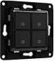 Switch Shelly WS4, 4-button switch, without bezel, black - Spínač