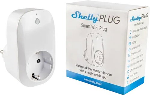 Shelly Plug, 16 A Steckdose mit Strommessung, WiFi - Smart-Steckdose - Hauptbild