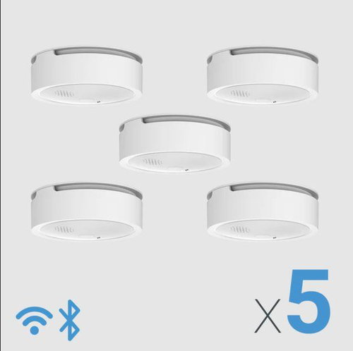 Shelly detektor kouře 4+1 ks, WiFi (bez baterie) - Smoke Detector - Main image