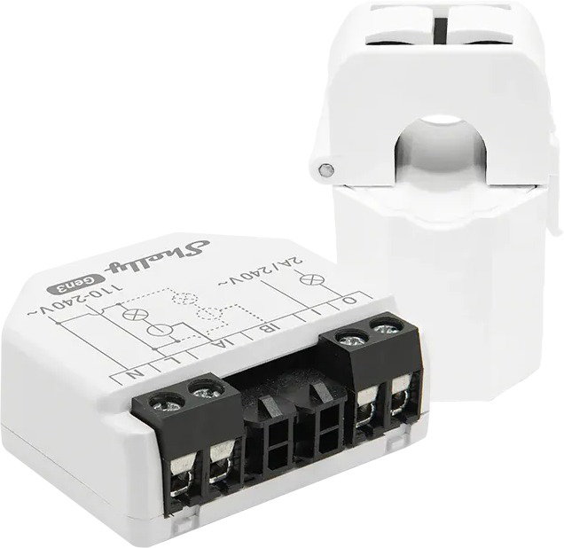 Shelly Gen3 EM 50 A Fogyasztásmérő, áramváltóval, WiFi, LAN
