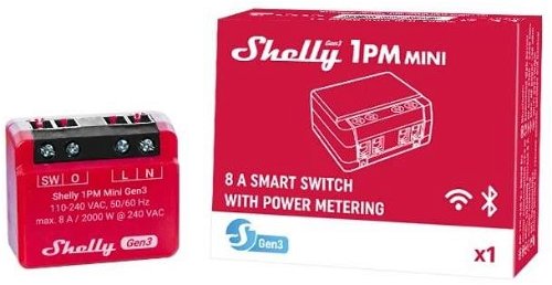 Shelly Plus 1PM Mini, spínací modul, WiFi, Gen3 from 15.90 € - Switch