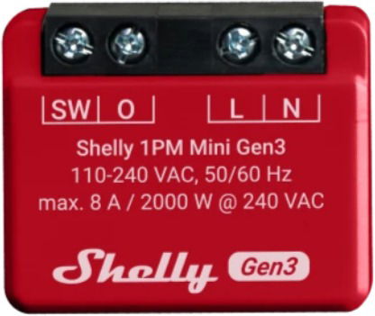 Shelly Plus 1PM Mini, spínací modul, WiFi, Gen3 from 15.90 € - Switch