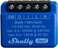 Kapcsoló Shelly Plus 1 Mini, kapcsolómodul, WiFi, Gen3 - Spínač