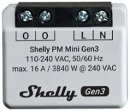 WiFi kapcsoló Shelly PM Mini Gen3 fogyasztásmérő modul 16A - WiFi, Bluetooth - WiFi spínač