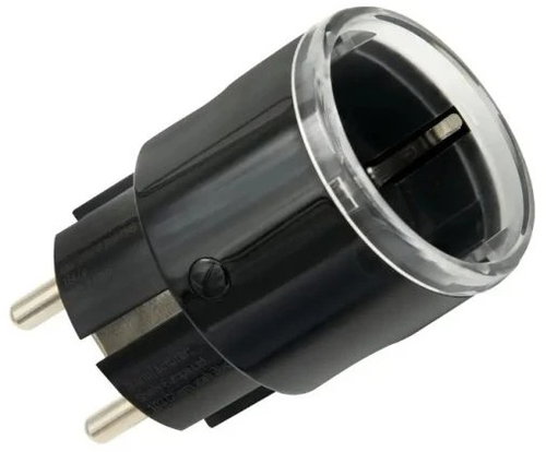 Shelly Plug S Gen3 with power metering, WiFi, black - Smart Socket - Main image
