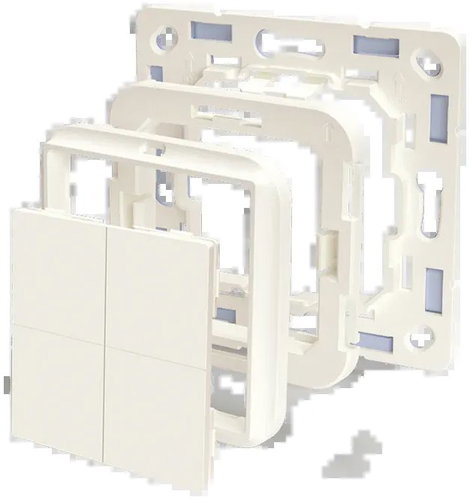 Shelly adapter for BLU Wall Switch 4 (for Bush-Jaeger frames) - Small Frame - Main image