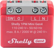 Shelly Gen4 1PM Mini, spínací modul, WiFi - Spínač
