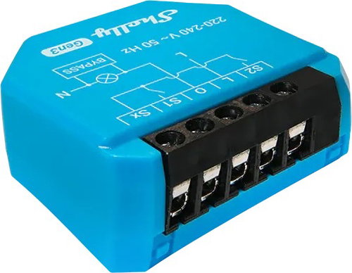 Shelly Gen3 switching module without the need for zero wire, WiFi - Switching Relay - Main image