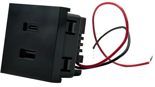 Shelly USB-Ladegerät für Wall Display Tischständer, schwarz - Ladegerät - Hauptbild