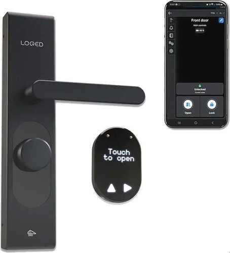 Shelly Smart Lock Loqed Touch, schwarz - Smartes Schloss - Hauptbild