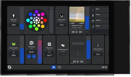 Shelly Wall Display XL, black - Central Unit - Main image