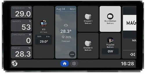 Shelly Wall Display X2i, silber - Zentraleinheit - Hauptbild