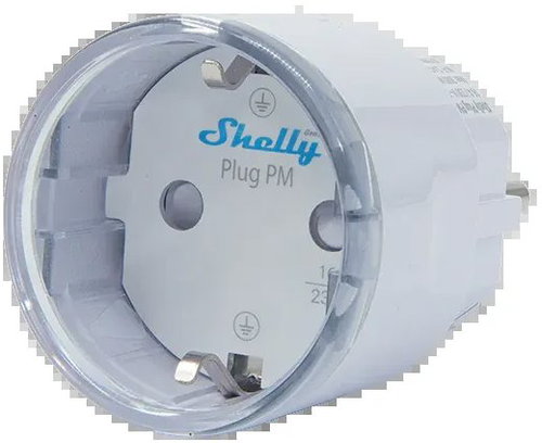 Shelly Plug PM Gen3, power outlet with power metering, WiFi, white - Smart Socket - Main image