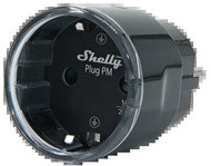 Shelly Plug PM Gen3, power outlet with power metering, WiFi, black - Smart Socket