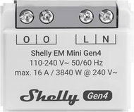 Shelly Gen4 EM mini 16 A, power meter, WiFi, LAN - Energy Consumption Meter