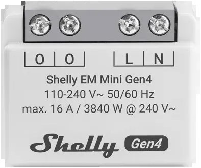 Shelly Gen4 EM mini 16 A, power meter, WiFi, LAN - Energy Consumption Meter - Main image