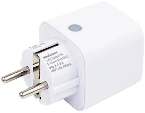 Shelly Plug M Gen3, power metered socket, WiFi, Matter, white - Smart Socket - Main image