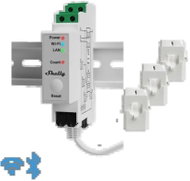 Shelly Pro 3EM 120 A, měřič spotřeby vč. 3 svorek, WiFi, LAN, Matter - Energy Consumption Meter