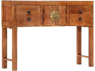 SHUMEE Konzolový stolek 120 × 32 × 80 cm, masivní hrubé akáciové dřevo - Console Table